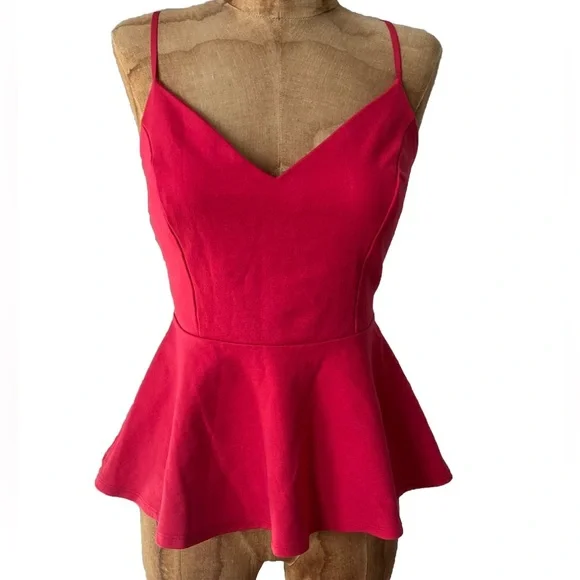 Mikey & Joey Peplum Salmon Tank MD - Picture 1 of 5
